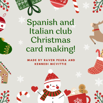 Spanish and Italian Club Christmas Card Making