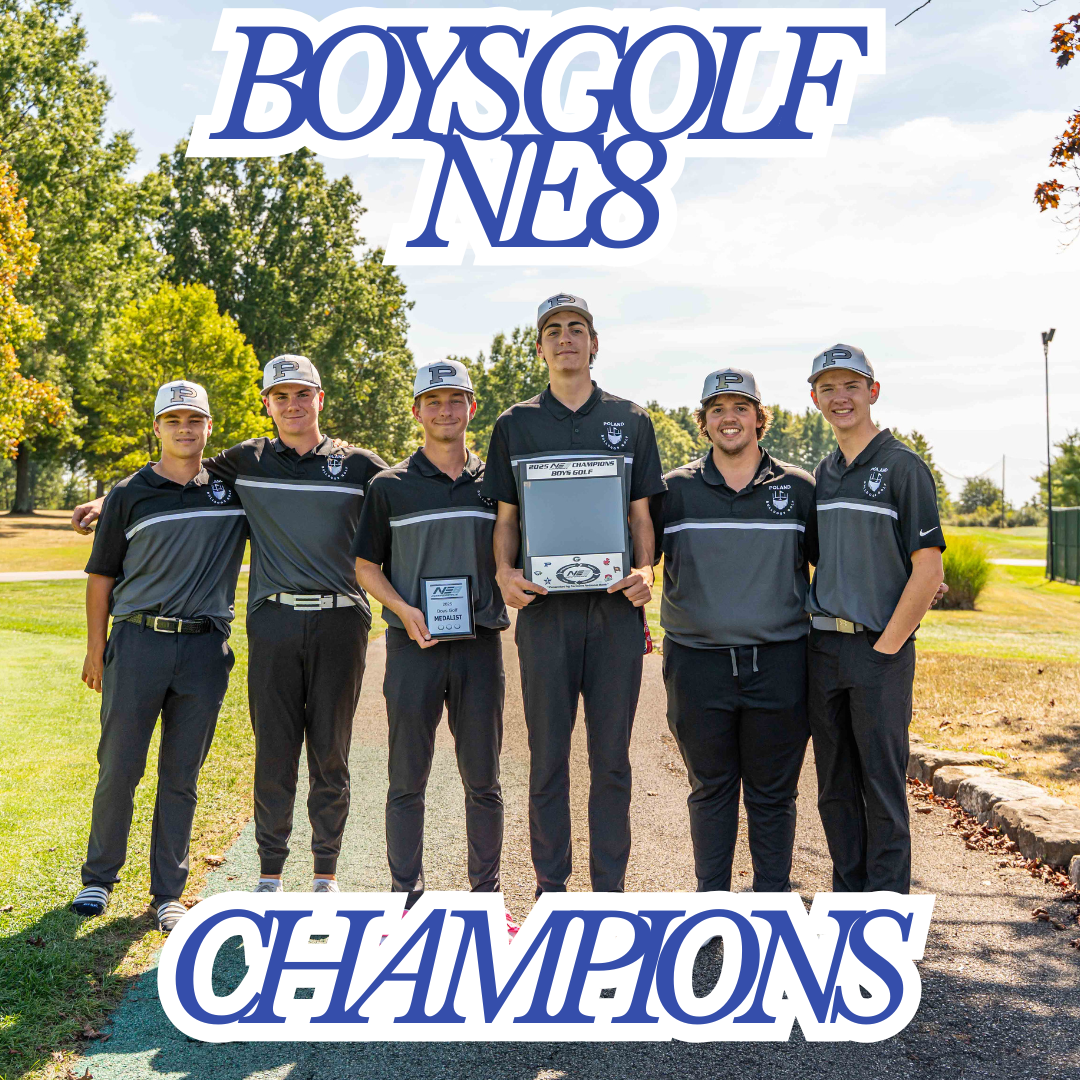 Boys Golf 2025 NE8 Champions!